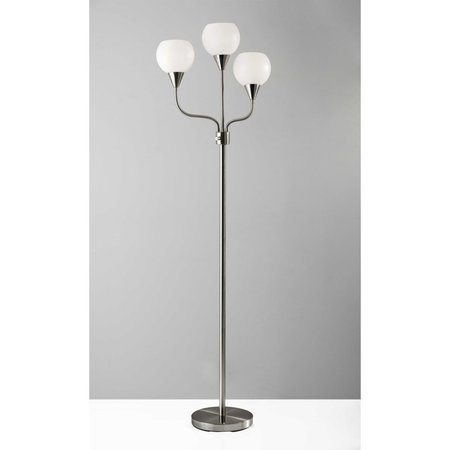 ESTALLAR Black Metal 3-Arm Floor Lamp, 14-31 x 14-33 x 65.5 in. ES2627285